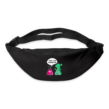 Drôle de motif de chimiste pour les nerds geeks cadeau - Sac banane - noir - Devant
