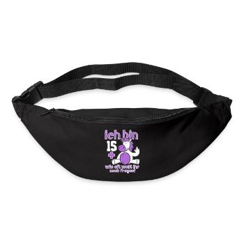 16. Geburtstag 16 Jahre Alt - Gürteltasche - Schwarz - Vorne