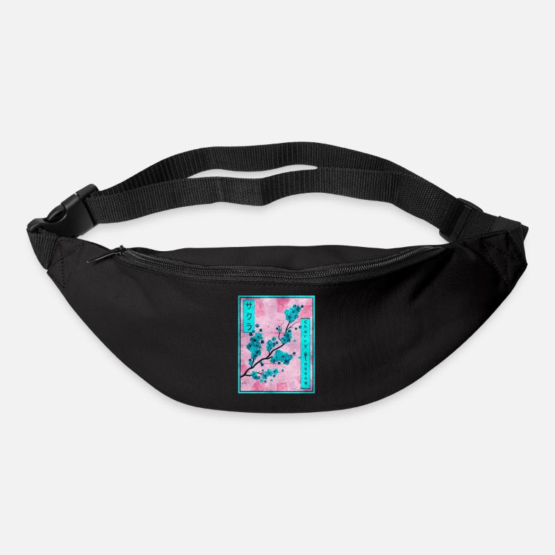 Sakura Kirschblüte Japanisch Ästhetisches Geschenk - Gürteltasche - Schwarz