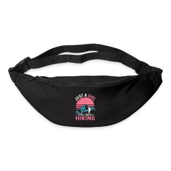Just A Girl Who Loves Hiking Hike Hiker Mountains - Gürteltasche - Schwarz - Vorne