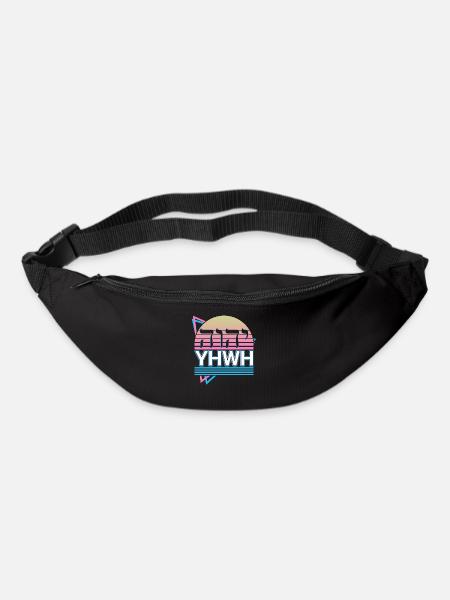 Tetragrammaton YHWH Yahweh Hebräischer Name Gottes - Gürteltasche - Schwarz