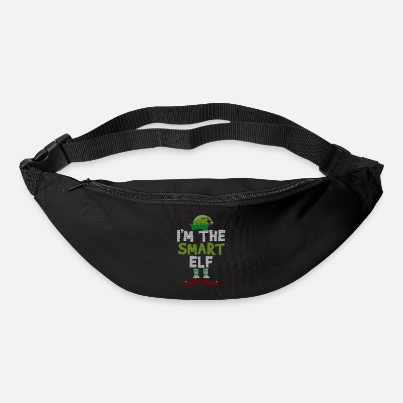 I Am The Smart Elf Christmas Merch - Gürteltasche - Schwarz