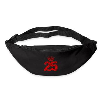 25 Zahl Krone - Gürteltasche - Schwarz - Vorne