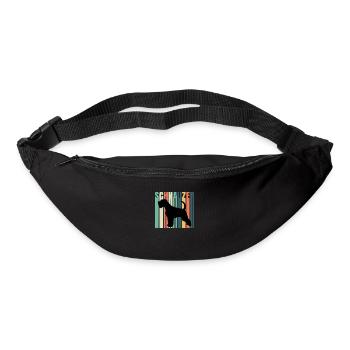 Schnauzer Chien Miniature Schnauzer Géant Schnauzer - Sac banane - noir - Devant