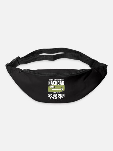 HIER KOMMT DER NACHBAR - Gürteltasche - Schwarz