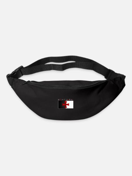 Knights Templar Knights Templar Cross Banner - Bum bag - black