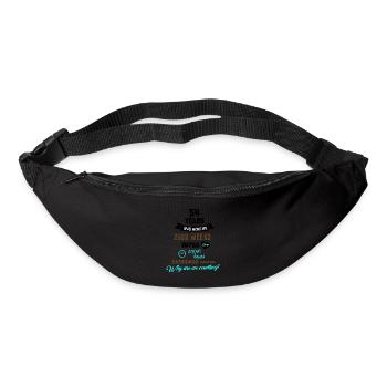 Funny Birthday 54 Years Old Why Are We Counting? - Bum bag - black - Front