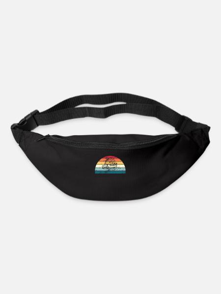Retro Archäologie Sonnenuntergang Vintage Archäologie - Gürteltasche - Schwarz