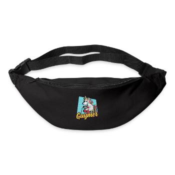 Gaymer Rainbow Gaming Égalité LGBT Pride - Sac banane - noir - Devant