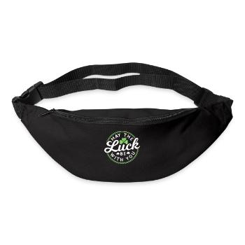 Que le bonheur soit avec vous Irlande irlandaise - Sac banane - noir - Devant