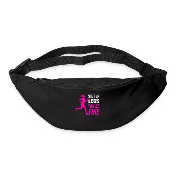 Marathon Runners Running Half Marathon Saying - Bum bag - black - Front