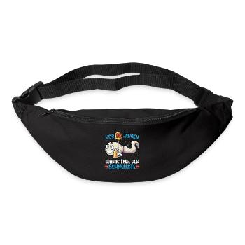 Vor 30 Jahren war ich mal die schnellste - Gürteltasche - Schwarz - Vorne