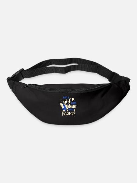 Finnland Tshirt Finland Skandinavien - Gürteltasche - Schwarz
