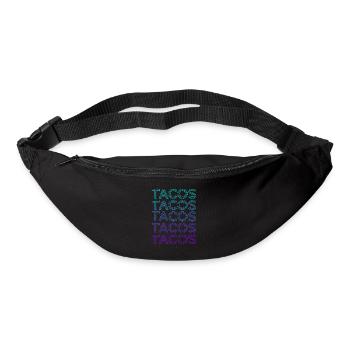 Tacos Retro - Gürteltasche - Schwarz - Vorne