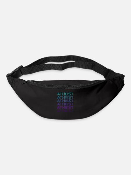 Atheist Retro - Gürteltasche - Schwarz