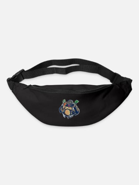 Veganes Muskelpaket Vegane Ernährung Gorilla Gesun - Gürteltasche - Schwarz