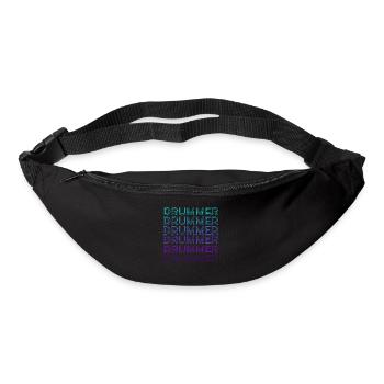 Schlagzeuger Schlagzeug Retro - Gürteltasche - Schwarz - Vorne
