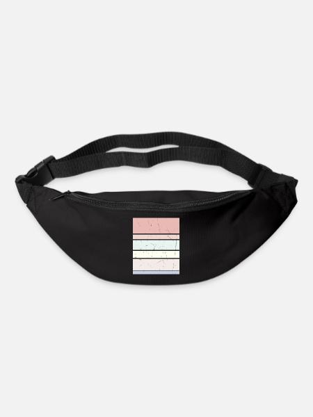 Hintergrund Pastell Rechteck - Gürteltasche - Schwarz