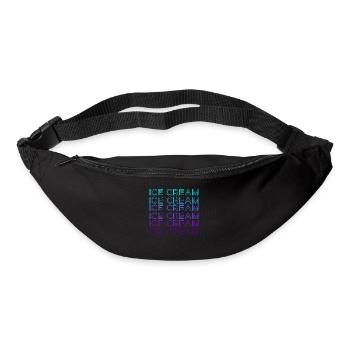 Sac de crème glacée Retro - Sac banane - noir - Devant