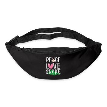 Snake Serpent Girl Vintage Peace - Gürteltasche - Schwarz - Vorne