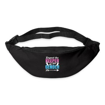Gender Reveal Zitat für einen Hüter des - Gürteltasche - Schwarz - Vorne