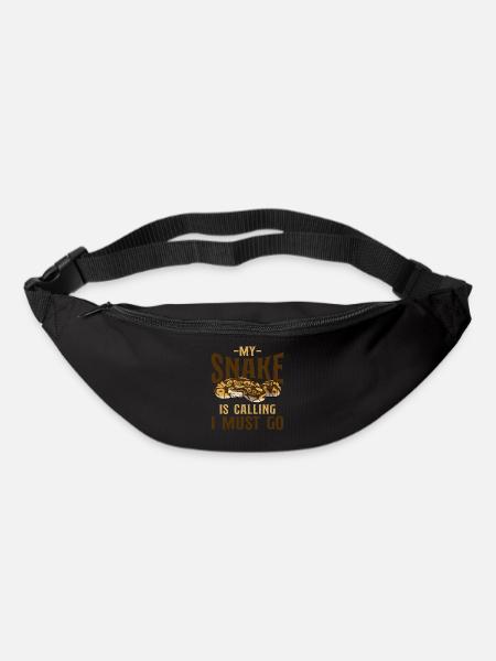Serpent serpent que mon serpent appelle - Sac banane - noir