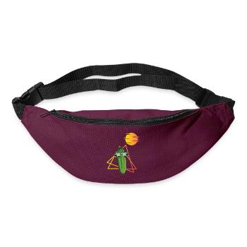 80s cucumber - Bum bag - burgundy - Front