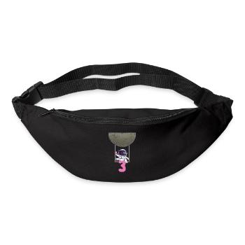 3. Geburtstag Astronaut 3 Jahre Space Galaxy - Gürteltasche - Schwarz - Vorne
