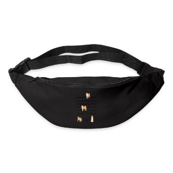 Akita Dog Music Sheet Music Gift - Bum bag - black - Front