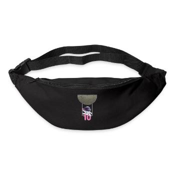 10. Geburtstag Astronaut 10 Jahre Weltraumgalaxie - Gürteltasche - Schwarz - Vorne