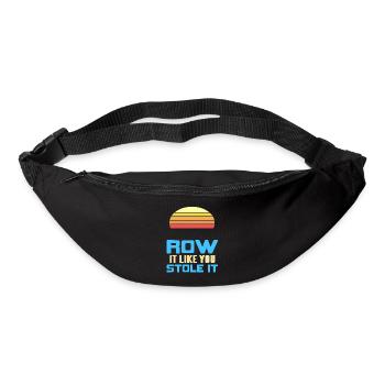 Retro Row It Like You Stole It Rowing T-Shirt - Bum bag - black - Front