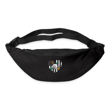 Golfeur irlando-américain St. Paddy - Sac banane - noir - Devant