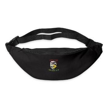 Coole Cyber Security Engineer Hacker Maske - Gürteltasche - Schwarz - Vorne