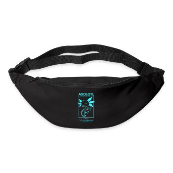 Doux Axolotl Ambystoma Kawaii Amphibians Breeder - Sac banane - noir - Devant