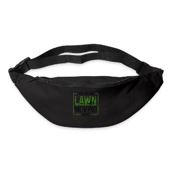 Lawn Mower Mowing Dad Father - Bum bag - black - Front