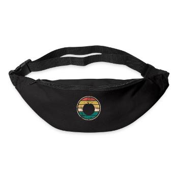 Apricot Fruit Lover Retro Veggie Diet Gift idea - Gürteltasche - Schwarz - Vorne