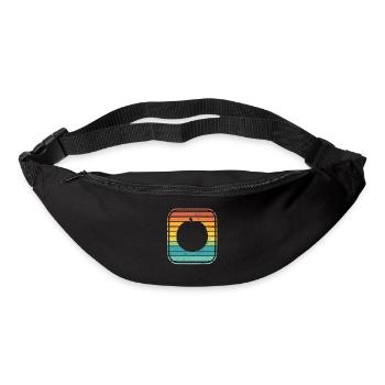 Apricot Fruit Lover Retro Veggie Diet Gift idea - Bum bag - black - Front
