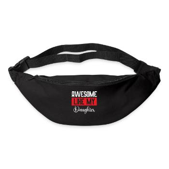 Toll wie meine Tochter Lustiger Vatertag - Gürteltasche - Schwarz - Vorne