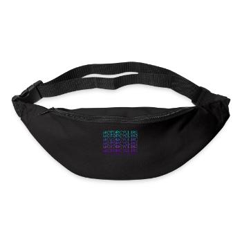 Motorcycling Motocross Motorcycle Biker Retro - Bum bag - black - Front