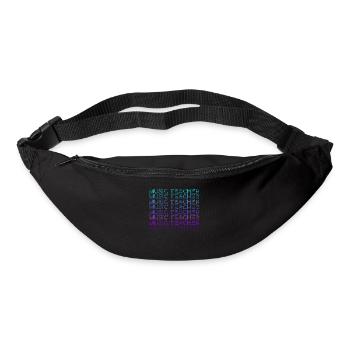 Professeur de musique Rétro - Sac banane - noir - Devant