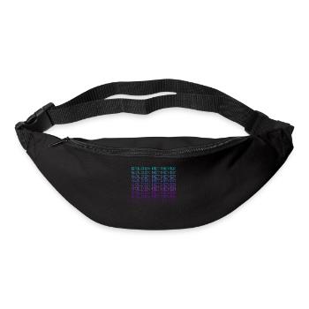 Golden Retriever Retro - Bum bag - black - Front