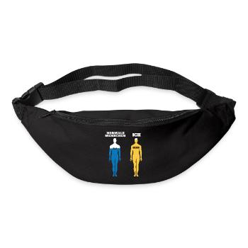 Normale Menschen Ich Bier - Gürteltasche - Schwarz - Vorne