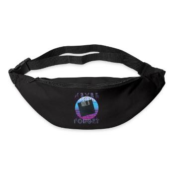 Never Forget Retro 80s 90s Nostalgia - Bum bag - black - Front