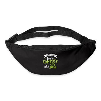 Composting Compost Worm Waste - Bum bag - black - Front