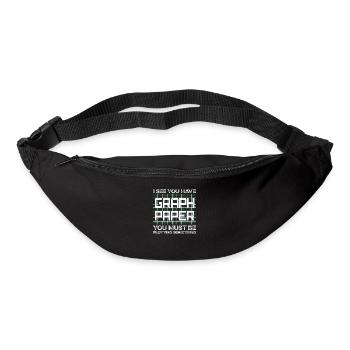 Lustige Mathematik Kunst Mathematik Student Mathe Lover Spaß - Gürteltasche - Schwarz - Vorne