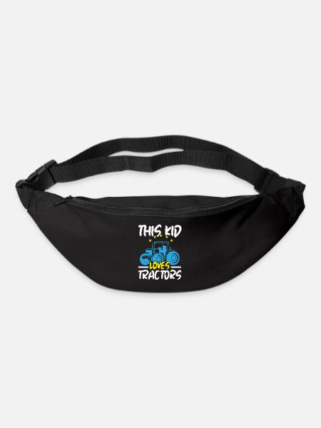 This child loves tractors Farm La - Bum bag - black