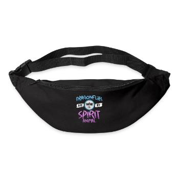 Libellules Flying Insect Citations Entomologiste - Sac banane - noir - Devant