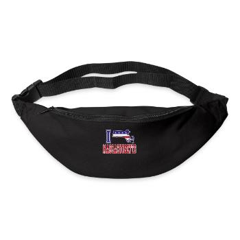 Massachusetts USA I love Albama - Gürteltasche - Schwarz - Vorne