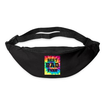 Father Papa Best Dad Best Dad Ever Hippie - Bum bag - black - Front