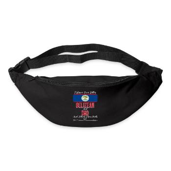 J’ai deux titres Belizean et Dad Belize - Sac banane - noir - Devant